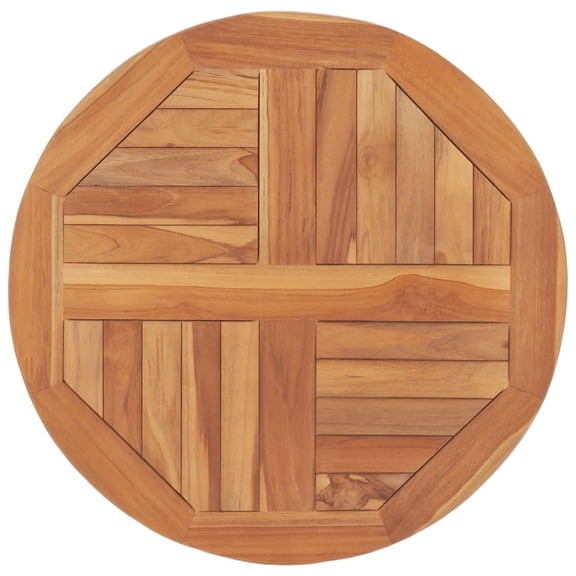 Casafoyer Table Top Solid Teak Wood Round 1" 23.6"