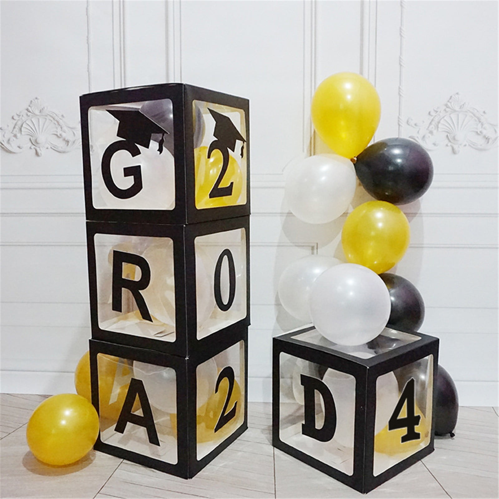 Déco Fête De Graduation 2025 - 141 Pièces Ballons Bleu & Argent - Kit Arche à Ballons