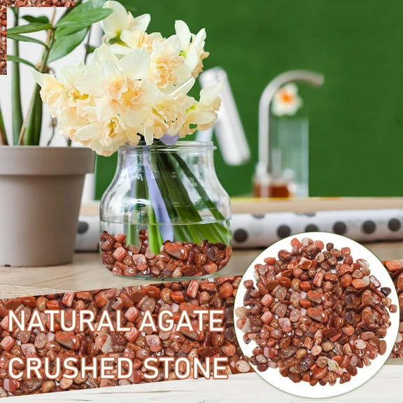 Casaio Natural Agate Gravel Price Drop Alert! Natural Agate Gravel - 100g Polished Green Stones for Aquarium/Garden/Terrarium, Non-Toxic Decorative Rocks with Rounded Edges
