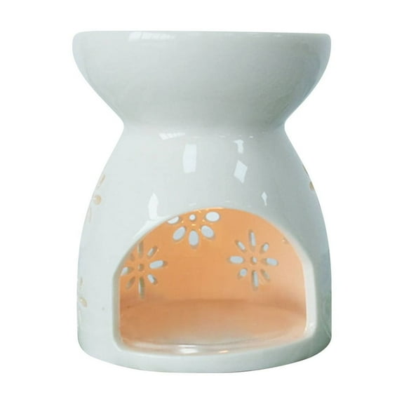 Casaio Desktop Ornament Price Drop Alert! Ceramic Tea Light Candle Holder Oil Burner Wax Melt Burner Incense Aroma Diffuser Home Decor,A