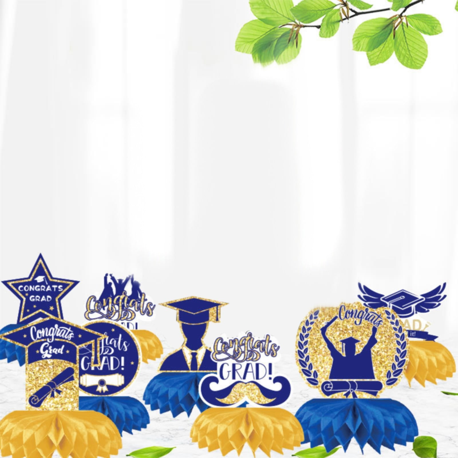 Casaio Wooden Graduation Table Decor 1 Set Graduation Season Cellular ...