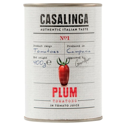 Casalinga Plum Tomatoes 400g, British Import (Pack of 3)