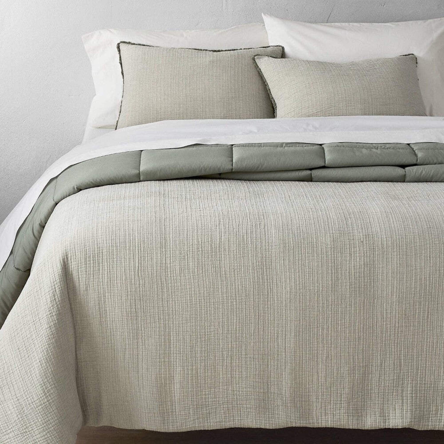 Casaluna Chambray Cotton Comforter/Sham Set; King