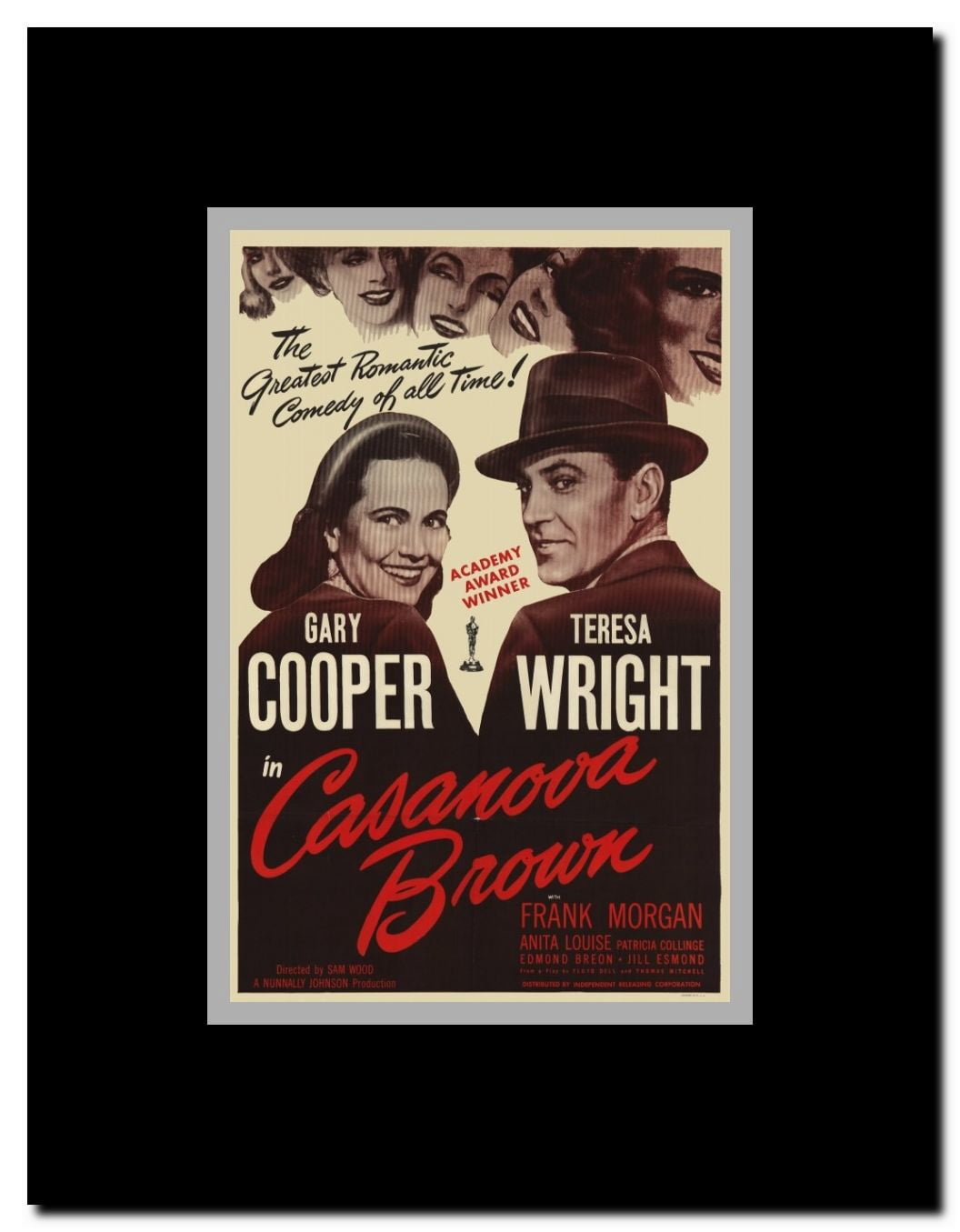 Casanova Brown Framed Movie Poster