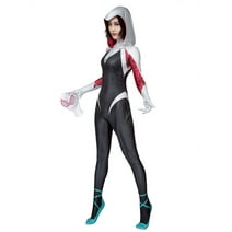 Casapre Gwen Stacy Costume , Gwen Cosplay Jumpsuit, 3D Style Gwen Costume For Unisex Adult