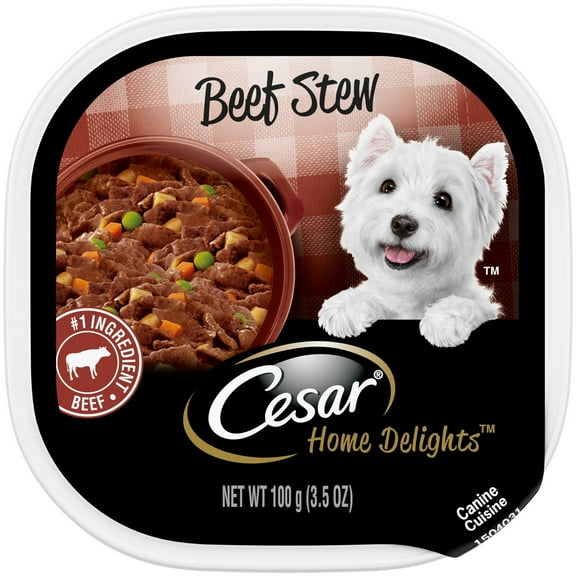 Casar Home Delights Beef Stew Wet Dog Food Adult, 3.5 Oz