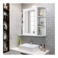 Casart Wall Mounted Bathroom with Mirror, Single Door Medicine