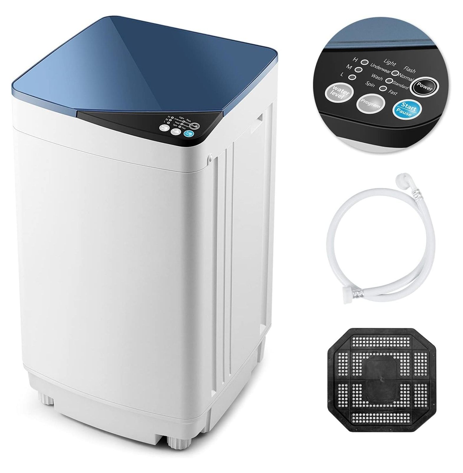 Casart Washing Machine Portable Washer W/ 7.7 Lbs Weight Capacity