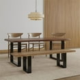 thumbnail image 1 of Casartis Living Legacy 86" Wood Live Edge Dining Table in Brown/Black, 1 of 6