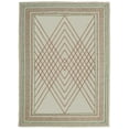 thumbnail image 1 of Casavani - 2'x3' Handwoven Cotton Block Printed Rugs Geometric Brown Area Rugs for Entrance, 1 of 7
