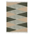 thumbnail image 1 of Casavani - 3'x10' Runner Area Rugs for Hallway & Stairs Handblock Printed Green Cotton Dhurrie, 1 of 7