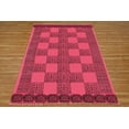 thumbnail image 1 of Casavani - 4'x12' Red Cotton Runner Area Rug Handblock Printed Dhurrie Farmhouse Hallway Stair Runner Carpet, 1 of 6