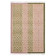 thumbnail image 1 of Casavani - 4'x4' Handblock Printed Green Cotton Dhurrie Square Area Rugs for Kitchen, 1 of 7