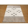 thumbnail image 1 of Casavani - 5'x5' Beige Block Printed Cotton Square Area Rugs for Living Room Outdoor Patio Rugs, 1 of 6