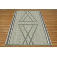 thumbnail image 1 of Casavani - 6'x6' Green Handblock Printed Cotton Dhurrie Square Area Rugs for Bedroom & Dining Room, 1 of 6
