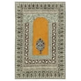 thumbnail image 1 of Casavani Beige Block Printed Cotton Rug Kitchen Carpets Home Decor Kilim 3x5 feet, 1 of 5