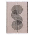 thumbnail image 1 of Casavani Beige Cotton Dhurrie Traditional Carpet Garden Yoga Kilim 3x3 feet, 1 of 5
