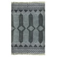 thumbnail image 1 of Casavani Black Cotton Block Printed Dhurrie Bohemian Bedroom Carpets Outdoor Rug 6x8 feet, 1 of 5