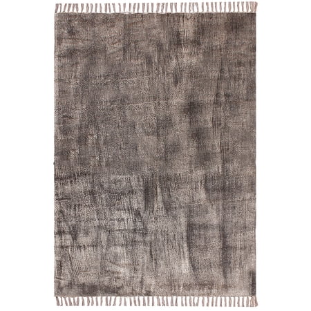 Casavani Black Cotton Durries Bohemian Carpets Outdoor Yoga Mat 2.6x4 Feet
