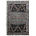thumbnail image 1 of Casavani Black Multi Area Rug Indian Handmade Bedroom Carpets Yoga Mat 6x12 Feet, 1 of 5