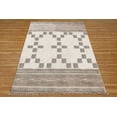 thumbnail image 1 of Casavani Block Printed Beige Rug For Living Room 8'x8' Cotton Square Area Rugs for Outdoor Patio, 1 of 6