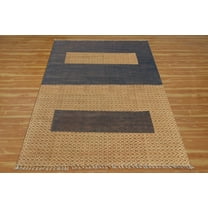 Casavani Block Printed Blue Rug For Kitchen 2'x3' Geometric Cotton Area Rugs