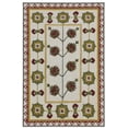 thumbnail image 1 of Casavani Block Printed Cotton Rug Brown Living Room Carpets Outdoor Patio Rug 8x10 feet, 1 of 5