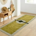 thumbnail image 1 of Casavani Block Printed Green Rug For Living Room 10'x14' Moroccan Cotton Area Rugs for Outdoor Patio, 1 of 7