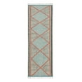 thumbnail image 1 of Casavani Blue Cotton Dhurrie Traditional Carpet Garden Yoga Kilim 8x10 feet, 1 of 5