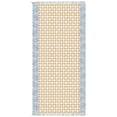 thumbnail image 1 of Casavani Brown Handblock Printed Cotton Dhurrie Custom Bedroom And Living Room Carpet 4x7 feet, 1 of 7