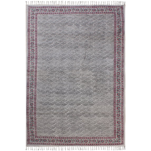 Casavani Childern Playroom Rug Kitchen Rug, Black 5x8 ft