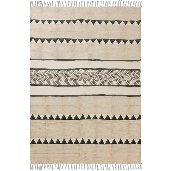 Casavani Childrens Playroom Flat Weave Rug,Brown 12x15 feet