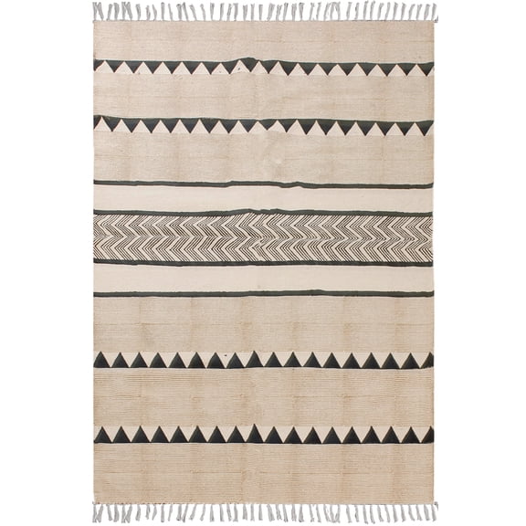 Casavani Childrens Playroom Flat Weave Rug,Brown 2x3 feet