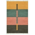 thumbnail image 1 of Casavani Cotton Dining Room Carpets Outdoor Patio Rug Home Decor Kilim, Multicolor 4x6 feet, 1 of 5