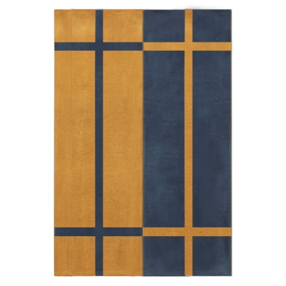 Casavani Cotton Handblock Printed Dhurrie Blue Living Room Floor Carpets Outdoor Rug 10x14 feet