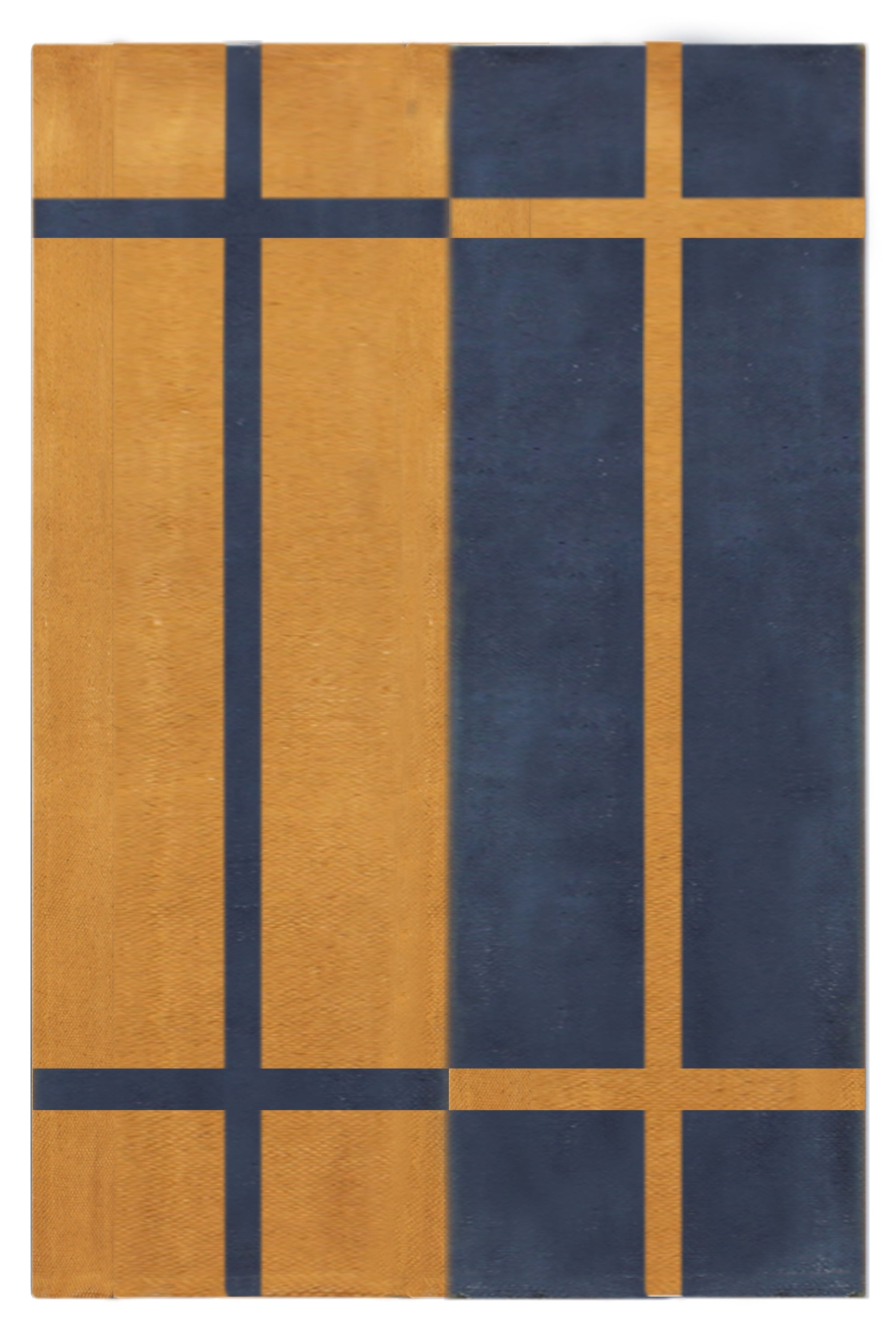 Casavani Cotton Handblock Printed Dhurrie Blue Living Room Floor Carpets Square Outdoor Rug