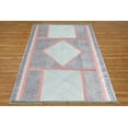 thumbnail image 1 of Casavani Cotton Handblock Printed Rug Blue Area Rug for Living Dining Bedroom 6x8 feet, 1 of 6