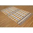 thumbnail image 1 of Casavani Cotton Handblock Printed Rug Yellow Area Rug for Living Dining Bedroom 7x10 feet, 1 of 1