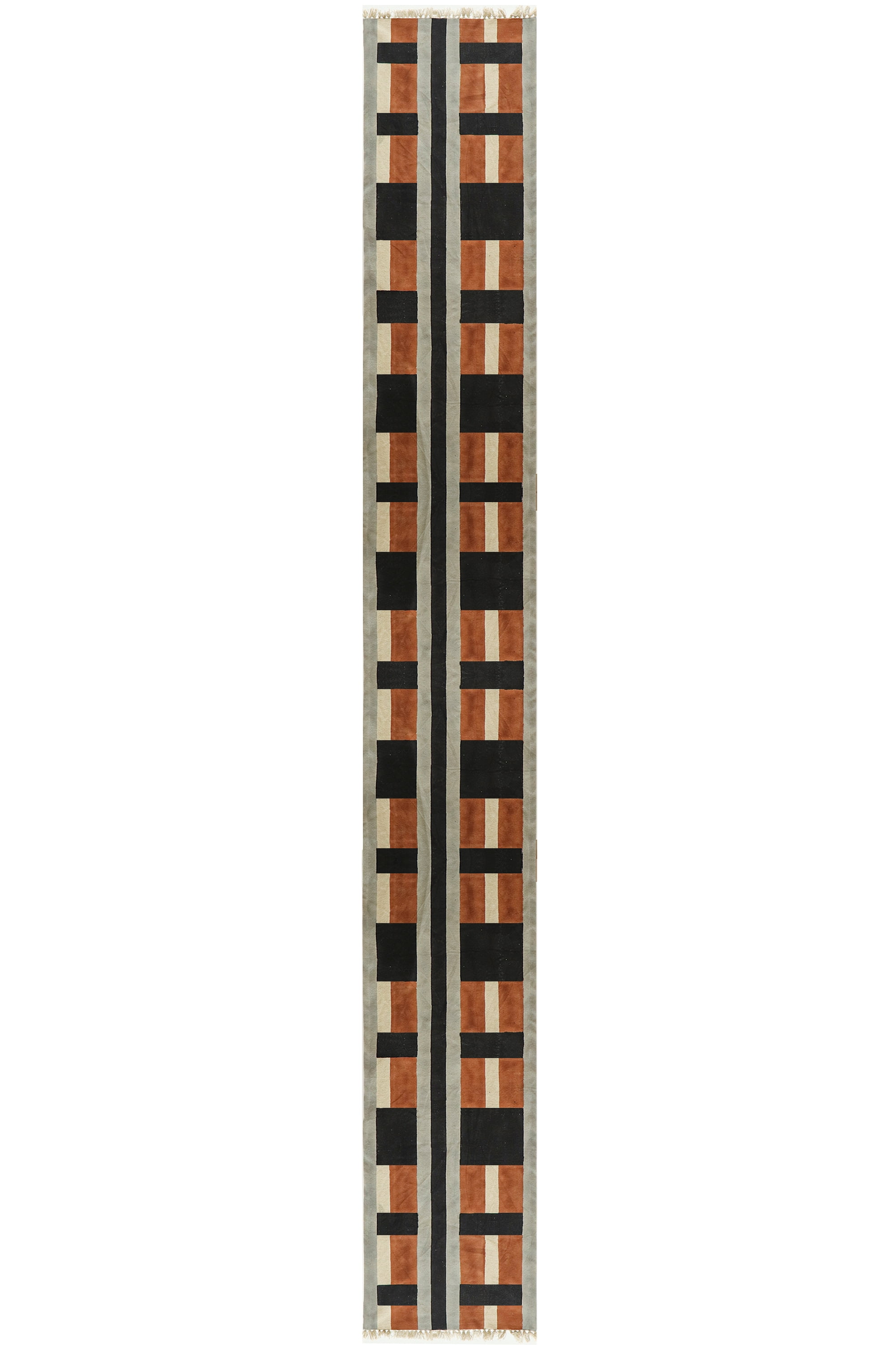 Casavani Cotton Kitchen And Study Room Carpets Block Printed Black ...