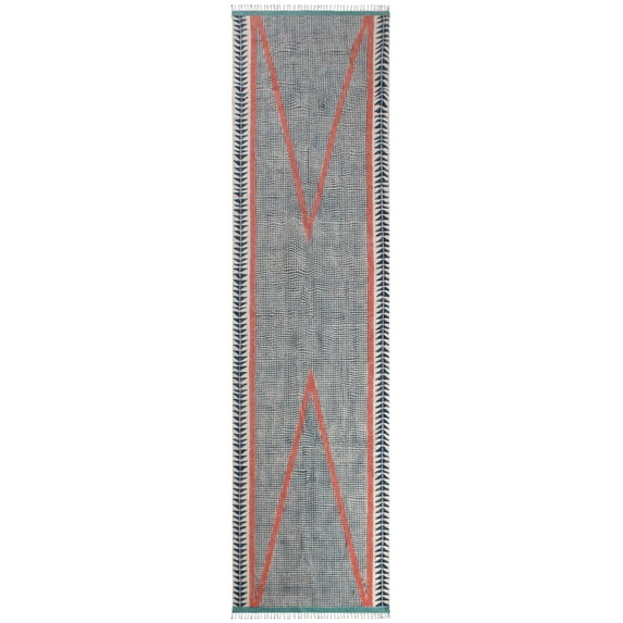 Casavani Entrance Area Rug Kitchen Floor Mat,Blue 7x10 Ft
