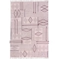 thumbnail image 1 of Casavani Flat Weave Geometric Dining Room Rug,Brown 5x5 Ft, 1 of 6