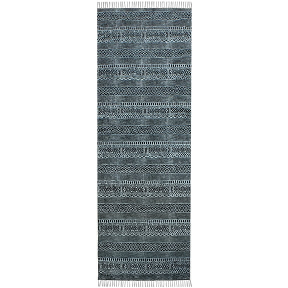 Casavani Garden Area Rugs Bedroom Yoga Mat, Black 2x3 feet