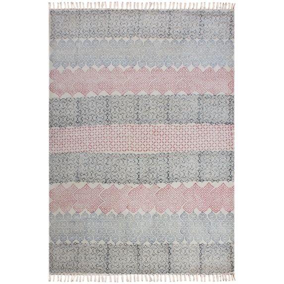Casavani Geometric Outdoor Garden Floor Rug,Blue 10x10 ft