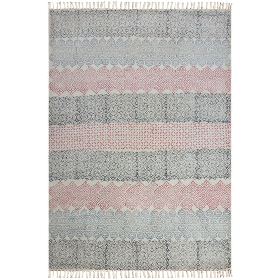 Casavani Geometric Outdoor Garden Floor Rug, Blue 2x3 feet