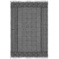 thumbnail image 1 of Casavani Grey Cotton Hand Block Printed Dhurrie Square Living Room Carpet Outdoor Rug 8x8 feet, 1 of 5