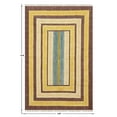 thumbnail image 1 of Casavani Hand Block Printed Brown Cotton Square Dining Room Carpet Outdoor Patio Rug 6x6 feet, 1 of 6