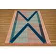 thumbnail image 1 of Casavani Hand Block Printed Cotton Dhurrie Blue Hallway Stair Runner Outdoor Rug 4x20 feet, 1 of 6