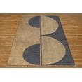 thumbnail image 1 of Casavani Hand Block Printed Cotton Dhurrie Blue Kitchen Area Mat Square Outdoor Rug Home Decor Kilim 3x3 feet, 1 of 6