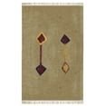 thumbnail image 1 of Casavani Hand Block Printed Cotton Dhurrie Farmhouse Hallway Runner Rug Indoor Decor Kilim, Brown 6x12 feet, 1 of 5