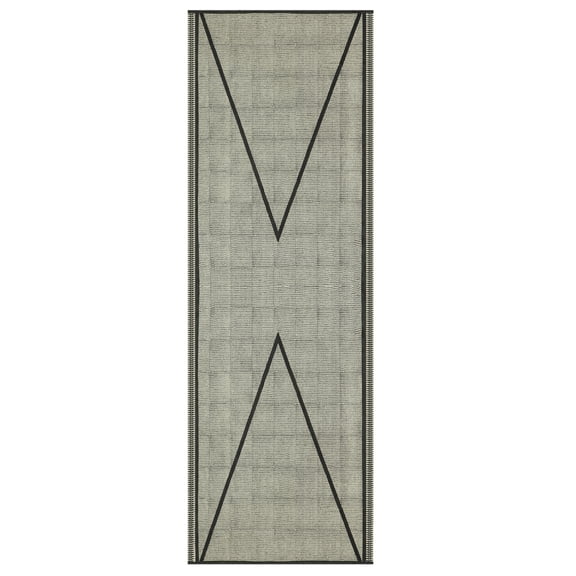 Casavani Hand Block Printed Cotton Dhurrie Hallway Stair Runner Rug Home Décor Kilim, Black 3x20 feet